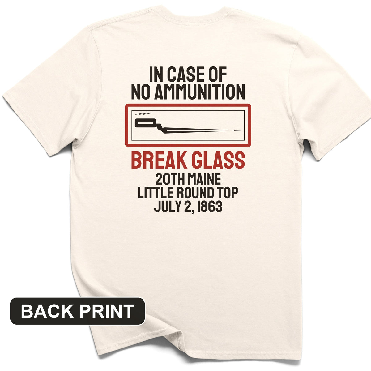 Chamberlain Break Glass Little Round Top Back Print T-Shirt