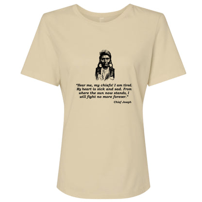 Chief Joseph Fight No More Women's T-Shirt