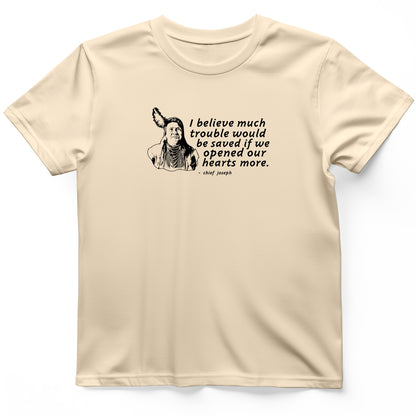 Chief Joseph Open Hearts T-Shirt