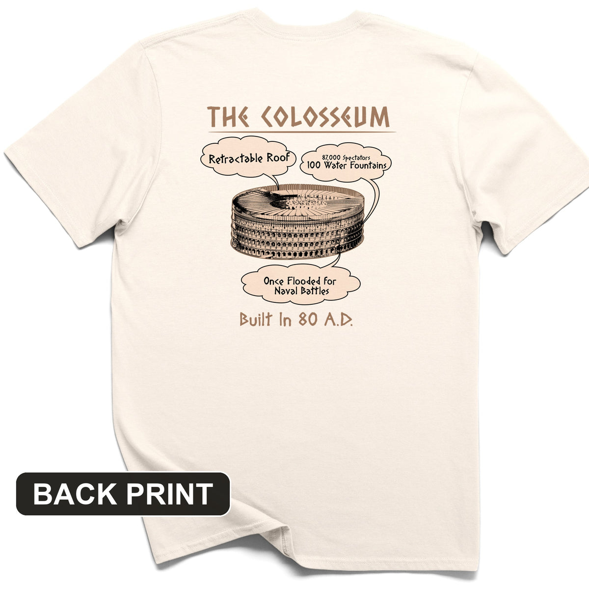 Colosseum Back Print T-Shirt