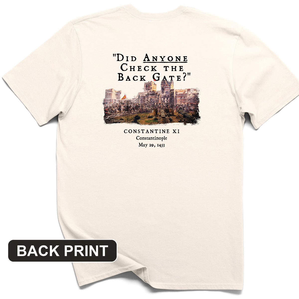 Constantinople Back Print T-Shirt