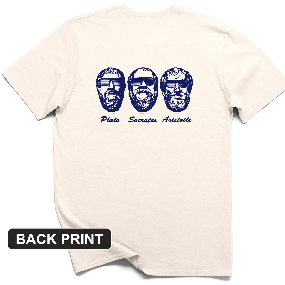 Cool Philosophers Back Print T-Shirt