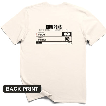 Cowpens Scoreboard Back Print T-Shirt