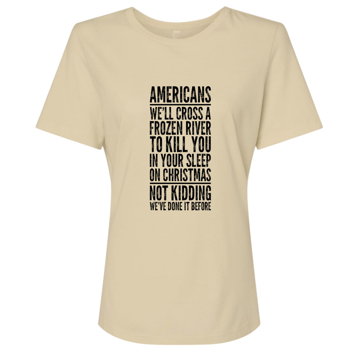 Cross A River On Xmas Women's T-Shirt