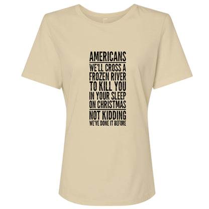 Cross A River On Xmas Women's T-Shirt