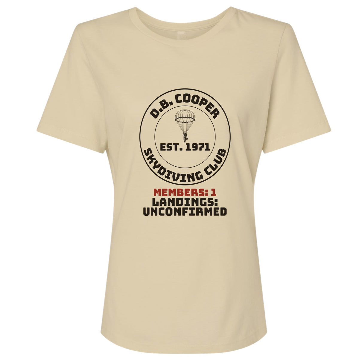 DB Cooper Skydiving Club Women's T-Shirt