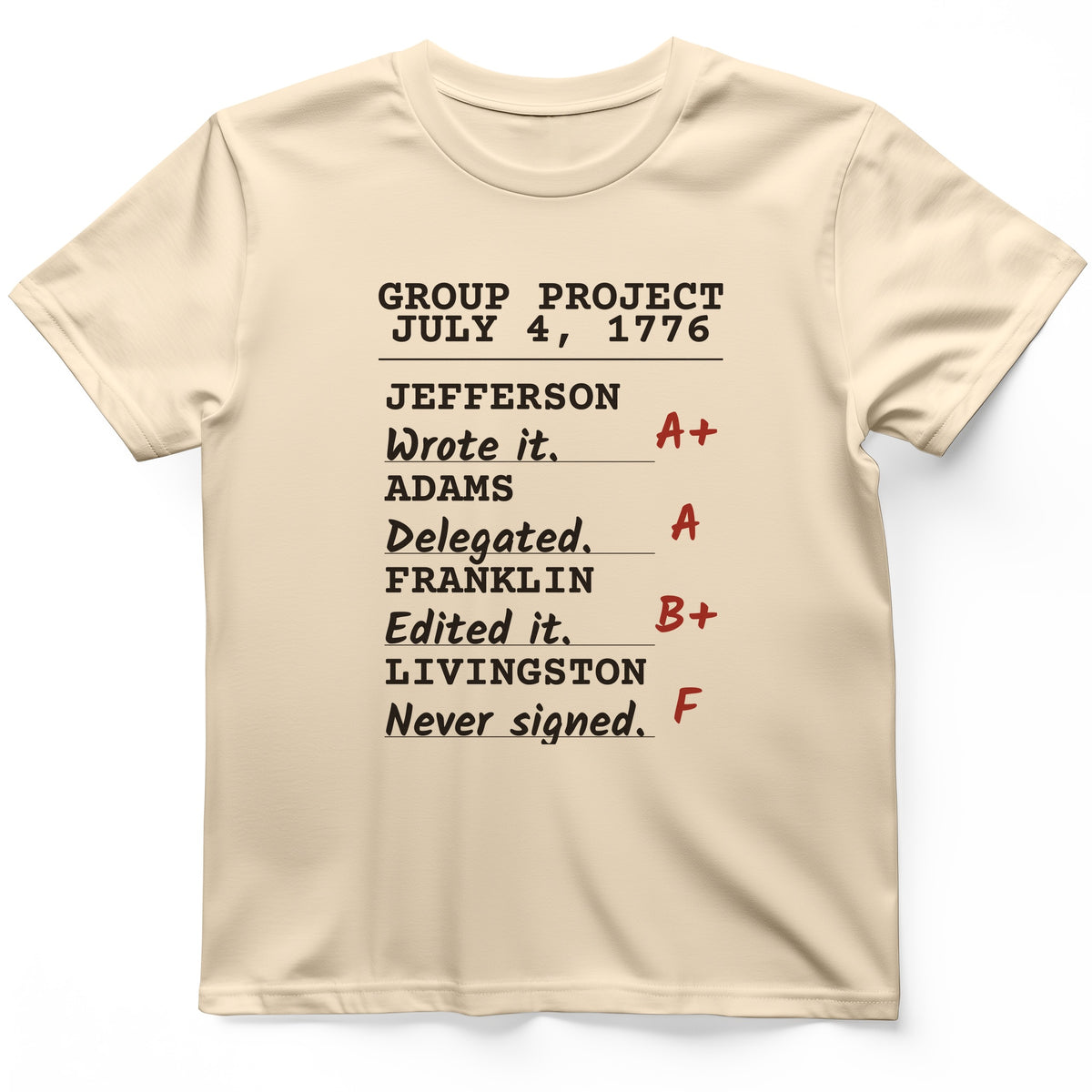 Declaration Of Independence Group Project T-Shirt