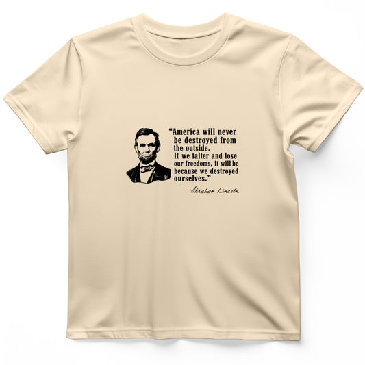 Destroyed Ourselves Lincoln T-Shirt