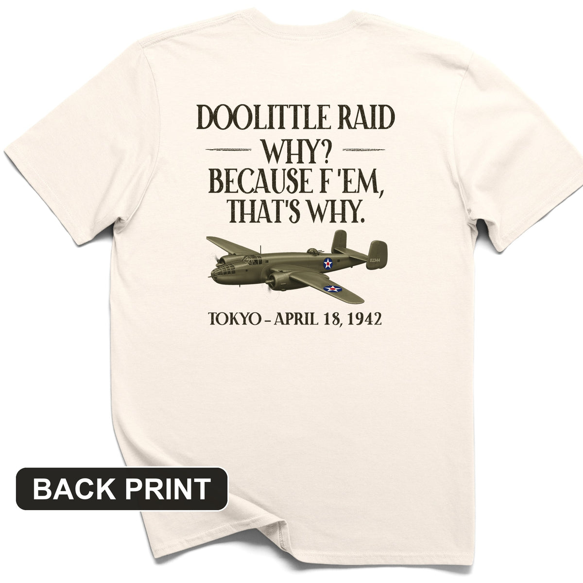 Doolittle Raid Back Print T-Shirt