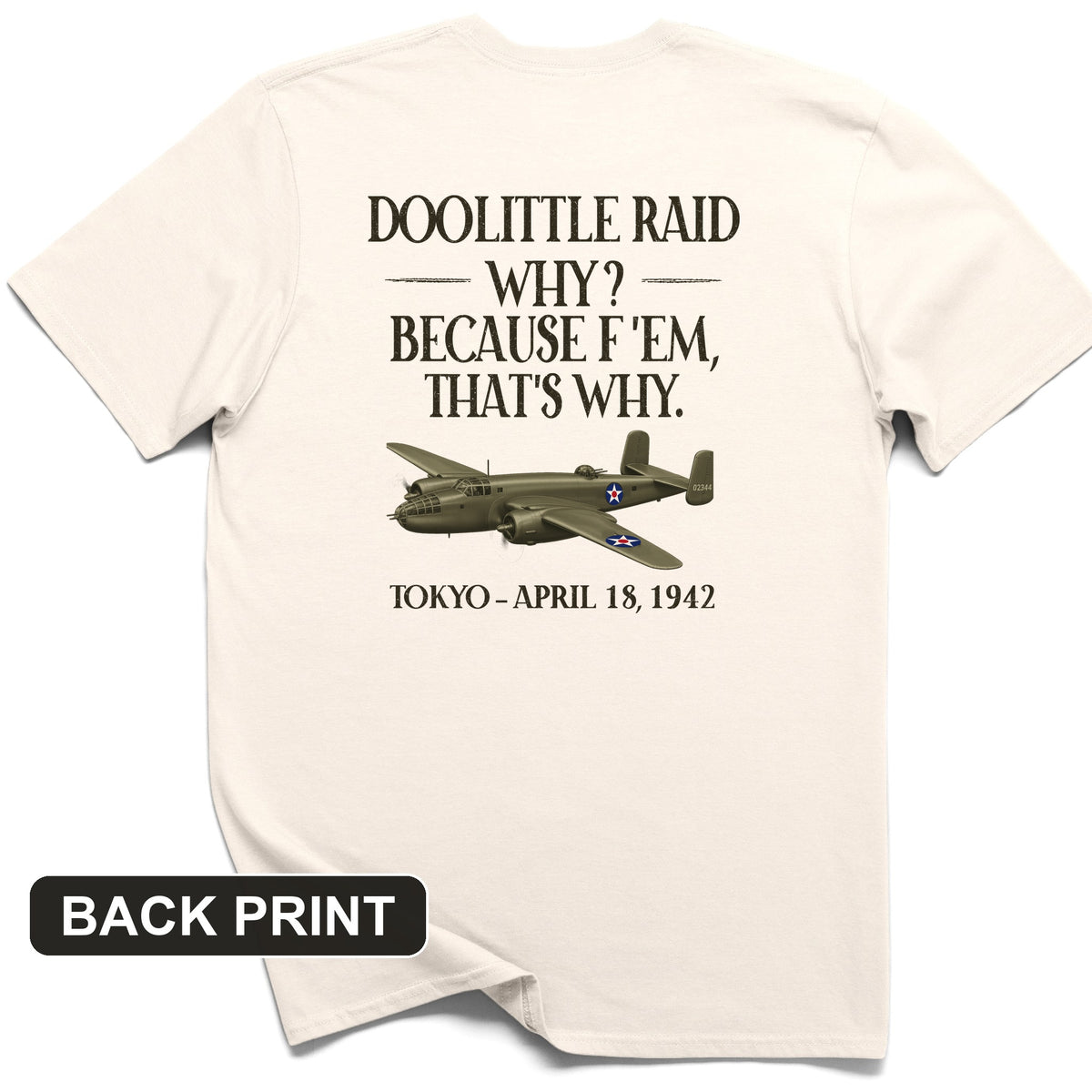 Doolittle Raid Back Print T-Shirt