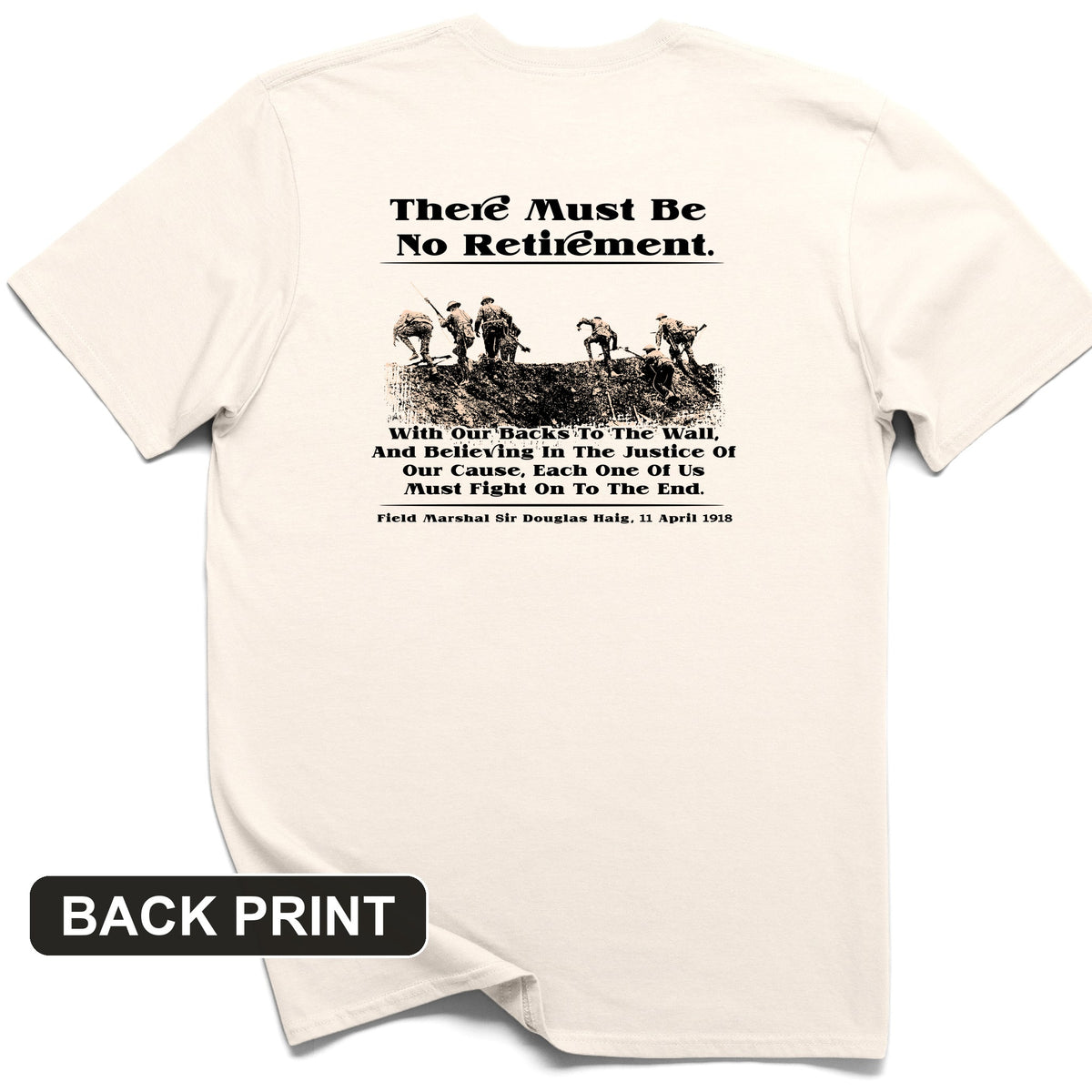 Douglas Haig Back Print T-Shirt