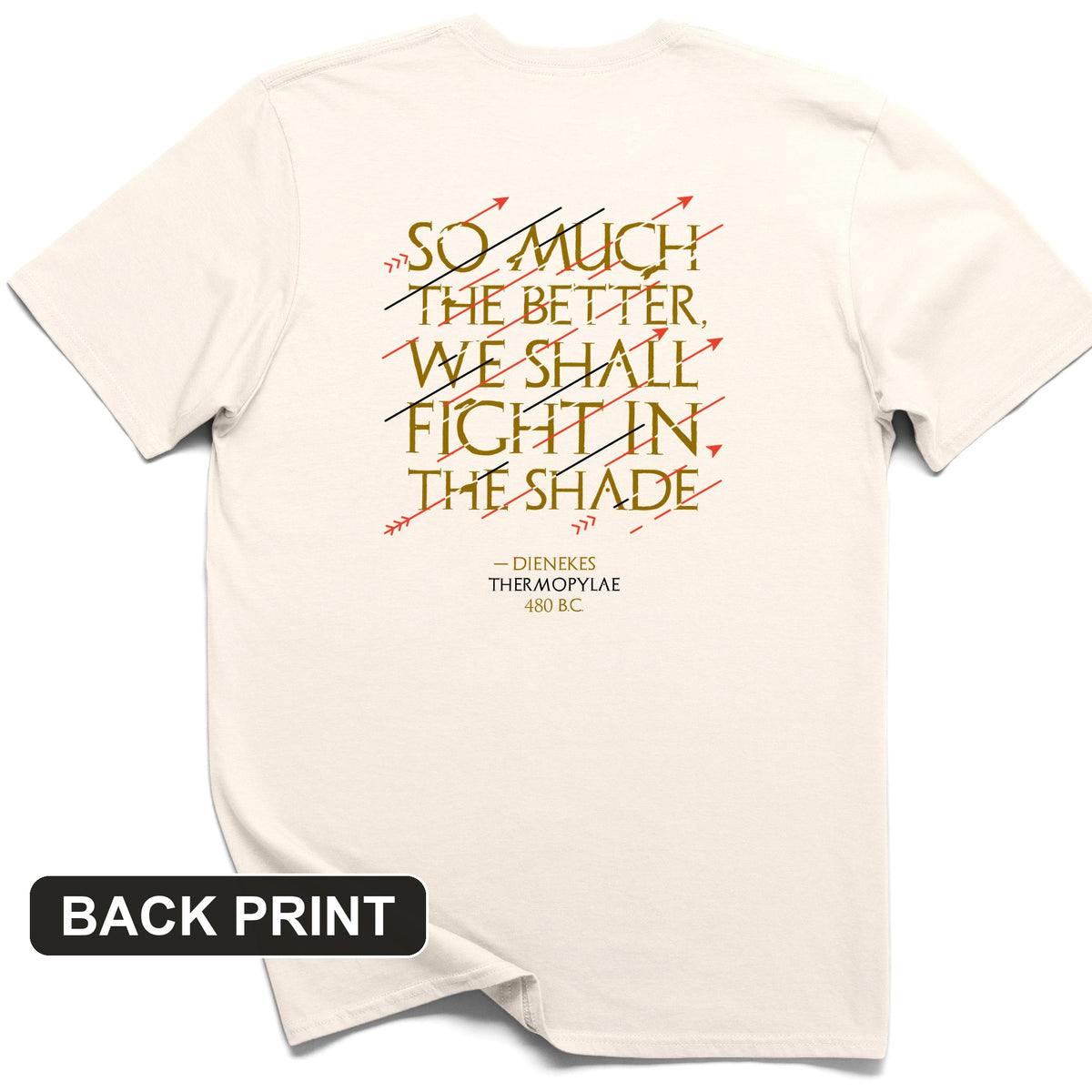 Fight In The Shade Back Print T-Shirt