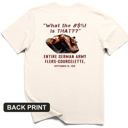 Flers-Courcelette 1916 Back Print T-Shirt