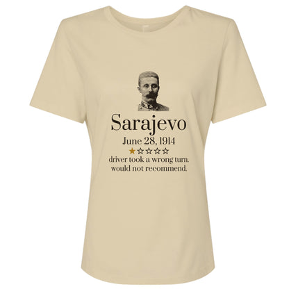 Franz Ferdinand Sarajevo One Star Review Women's T-Shirt