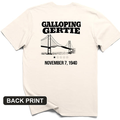 Galloping Gertie Back Print T-Shirt