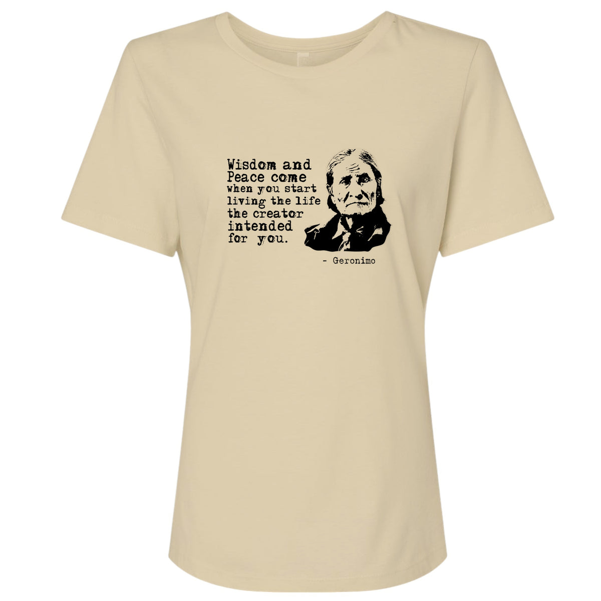 Geronimo Wisdom And Peace Women's T-Shirt