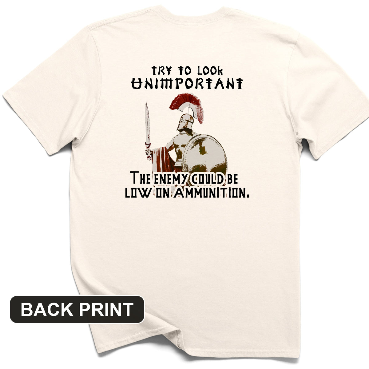 Greek Logic Back Print T-Shirt