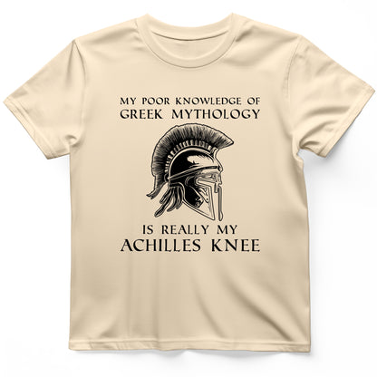 Greek Mythology Achilles Knee T-Shirt