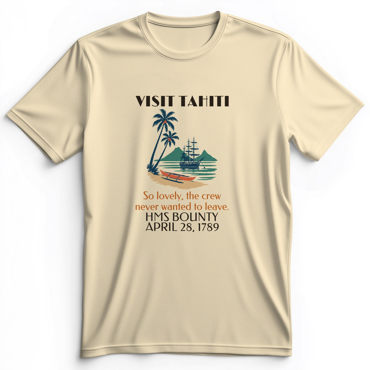 Visit Tahiti HMS Bounty 1789 Premium Tee