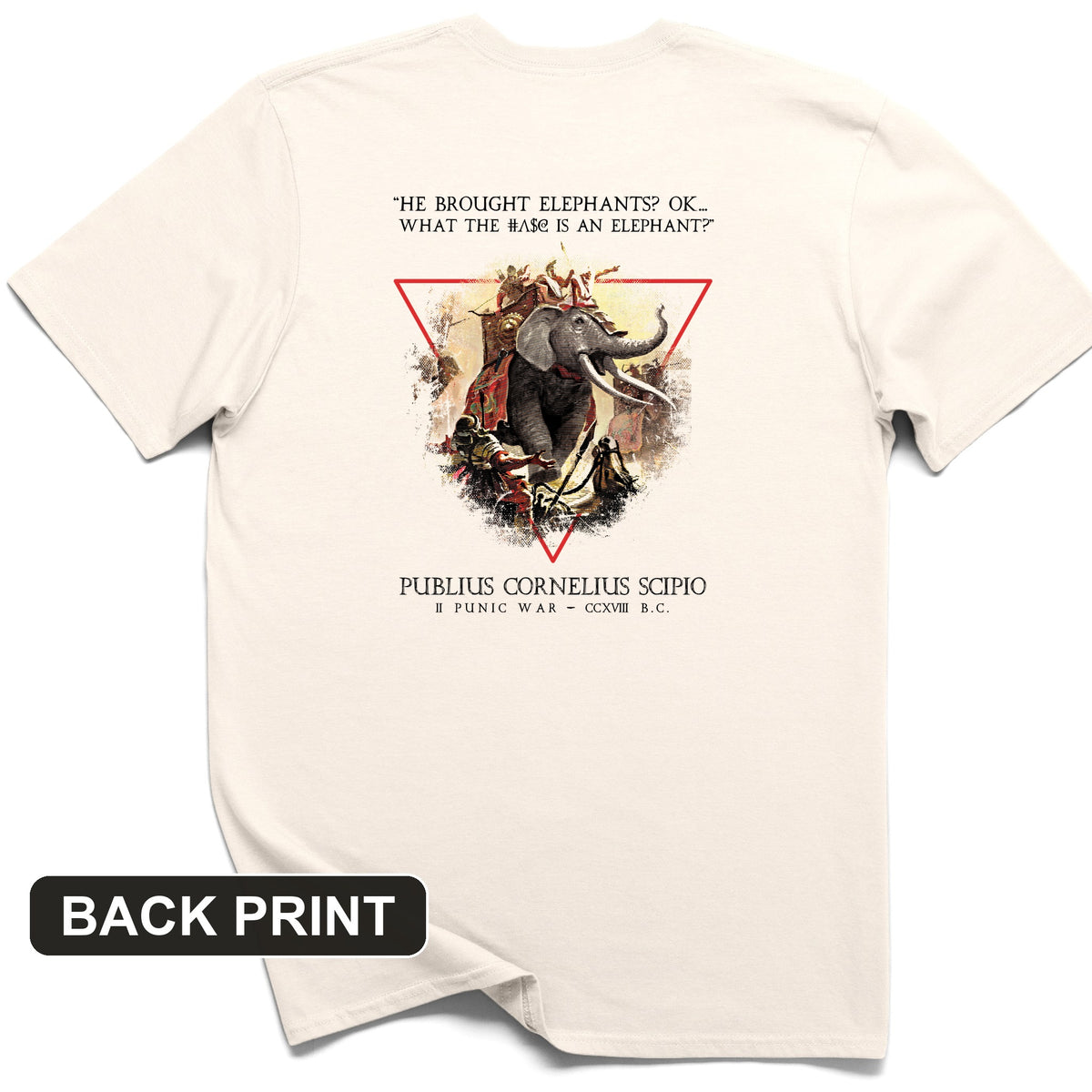 Hannibal Elephants Back Print T-Shirt