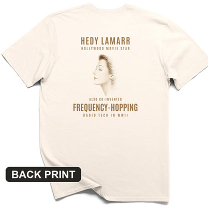 Hedy Lamarr Back Print T-Shirt