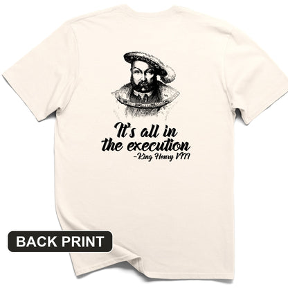 Henry VIII Execution Back Print T-Shirt