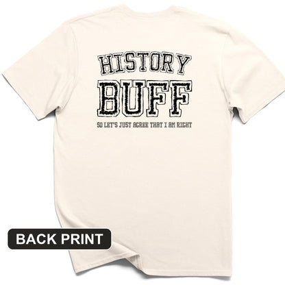 History Buff Back Print T-Shirt