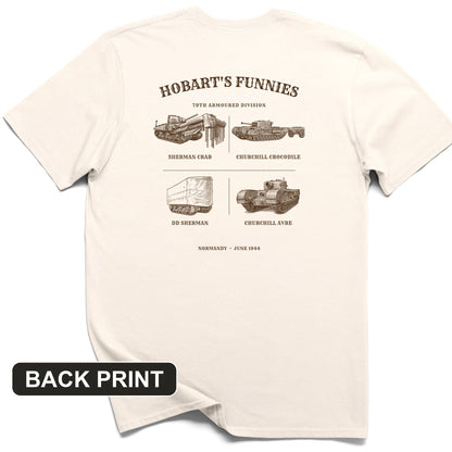 Hobart's Funnies Back Print T-Shirt