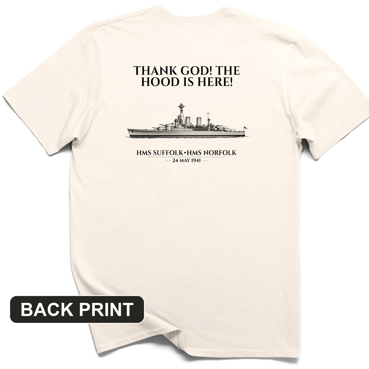 Hood Back Print T-Shirt