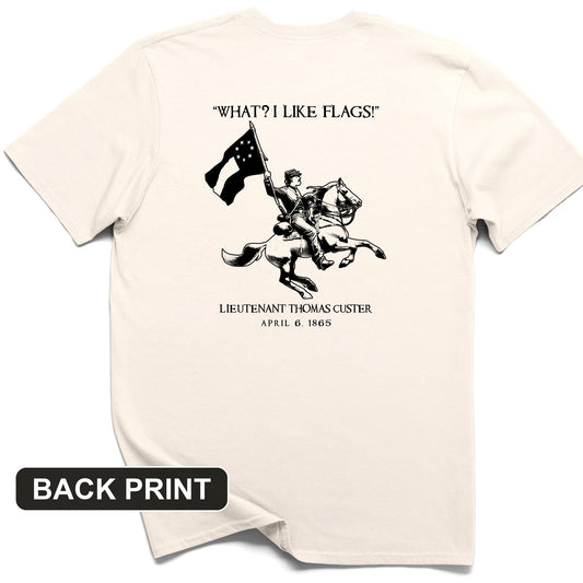 I Like Flags Back Print T-Shirt