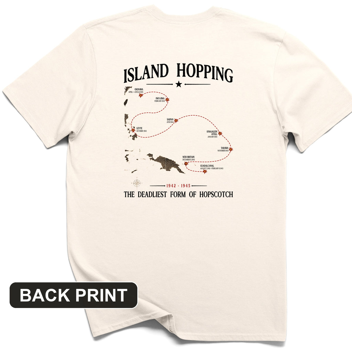 Island Hopping Back Print T-Shirt