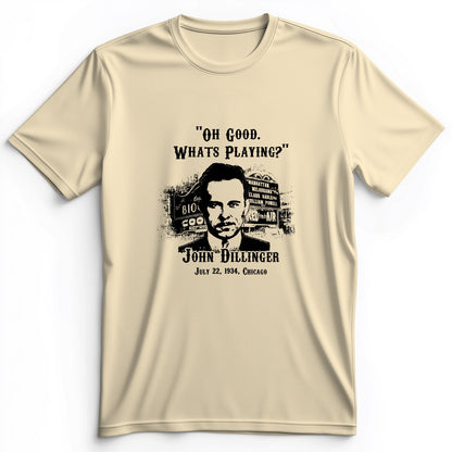 John Dillinger Let's Go To Movies Premium Tee