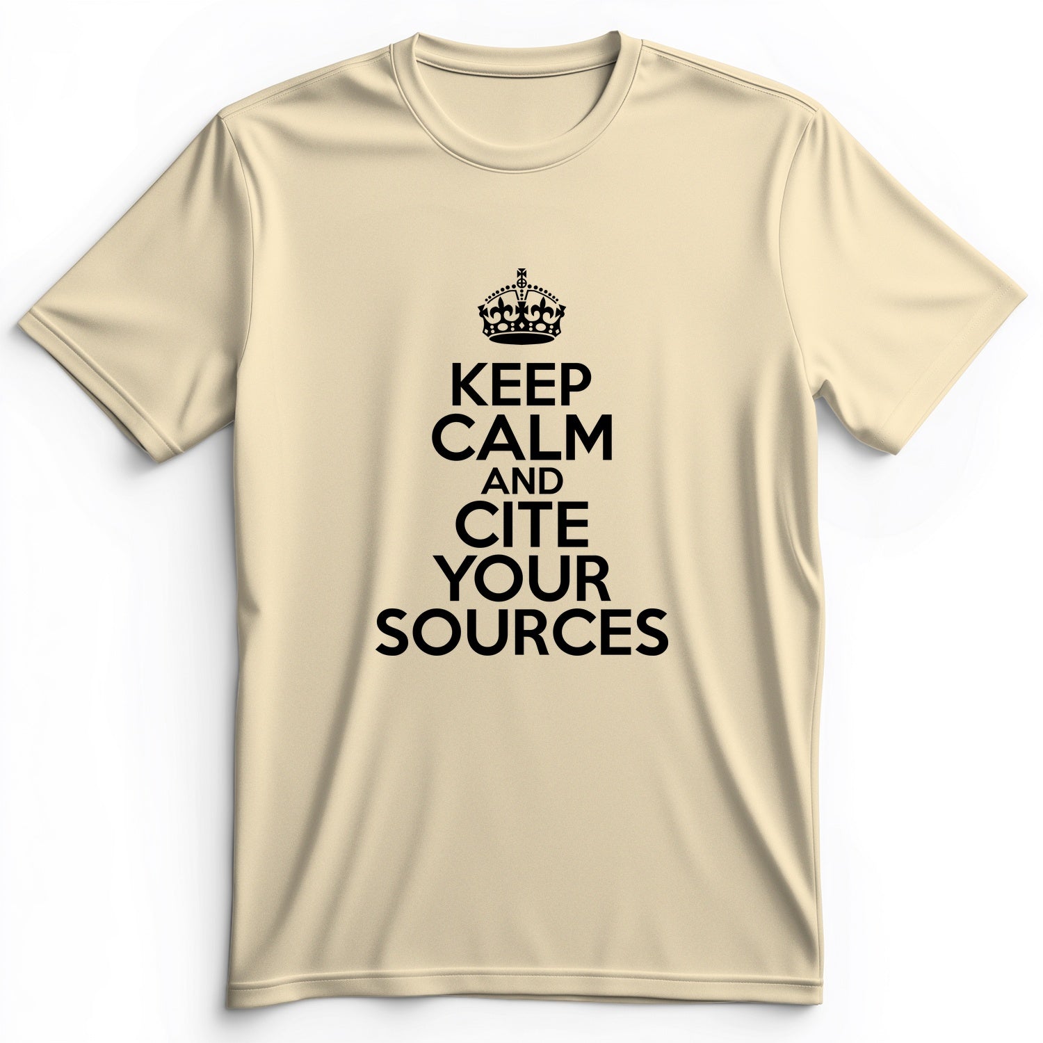 Keep Calm And Cite Your Sources Premium Tee