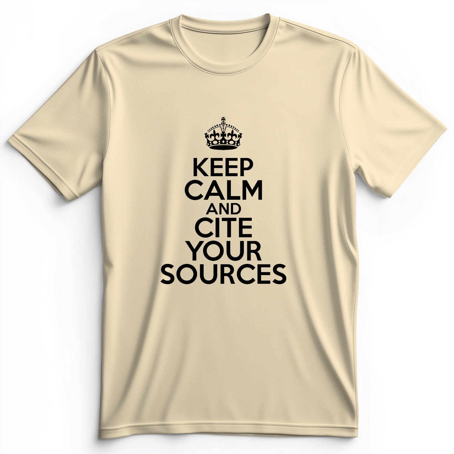 Keep Calm And Cite Your Sources Premium Tee