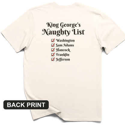 King Georges Naughty List Back Print T-Shirt