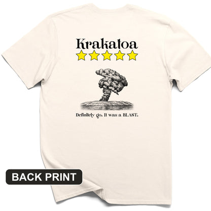 Krakatoa 5 Star Back Print T-Shirt