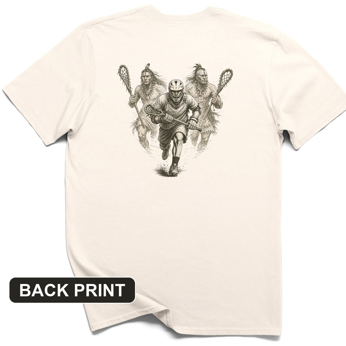 Lacrosse Back Print T-Shirt