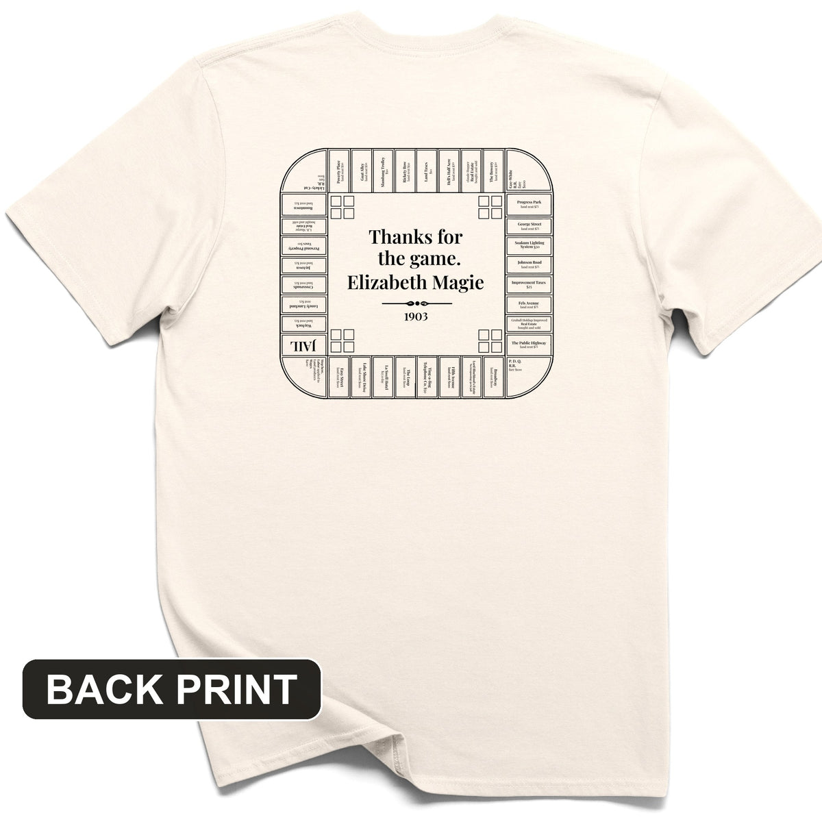 Landlords Game Back Print T-Shirt