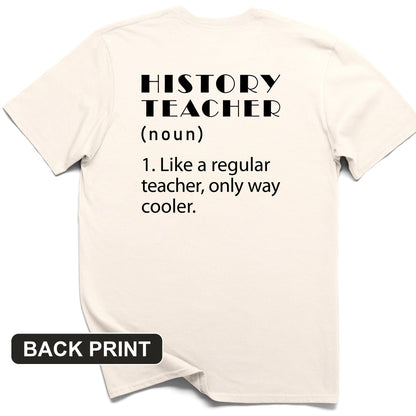 Like A Regular Teacher Back Print T-Shirt