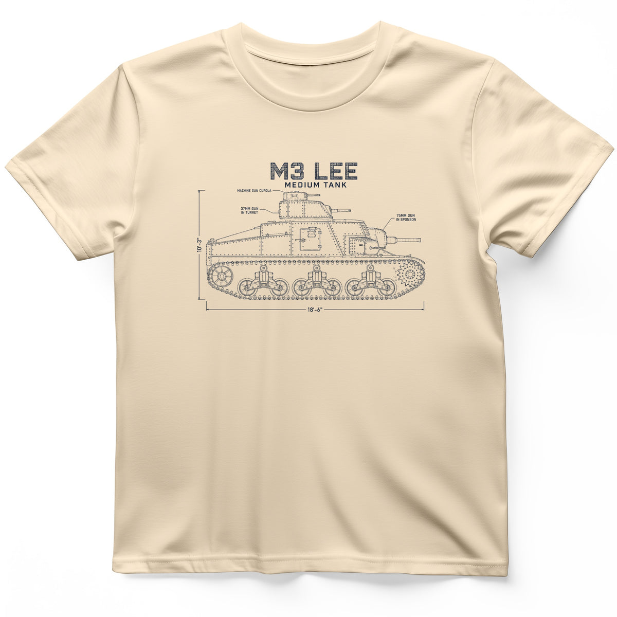M3 Lee Blueprint T-Shirt