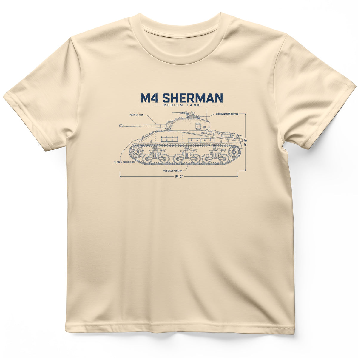 M4 Sherman Blueprint T-Shirt