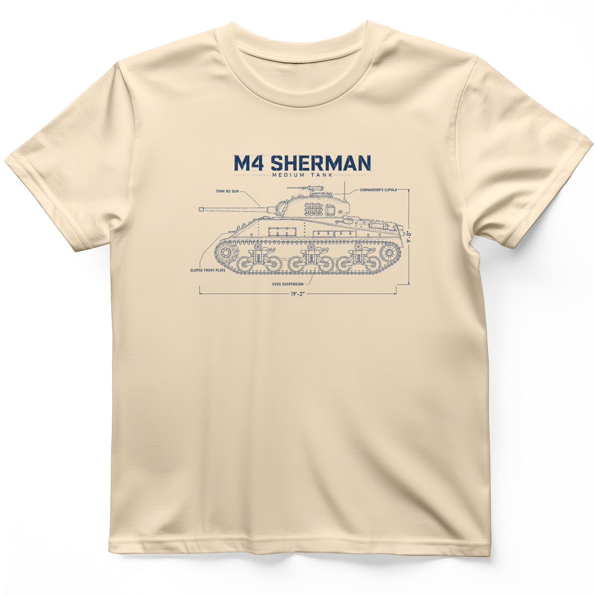 M4 Sherman Blueprint T-Shirt