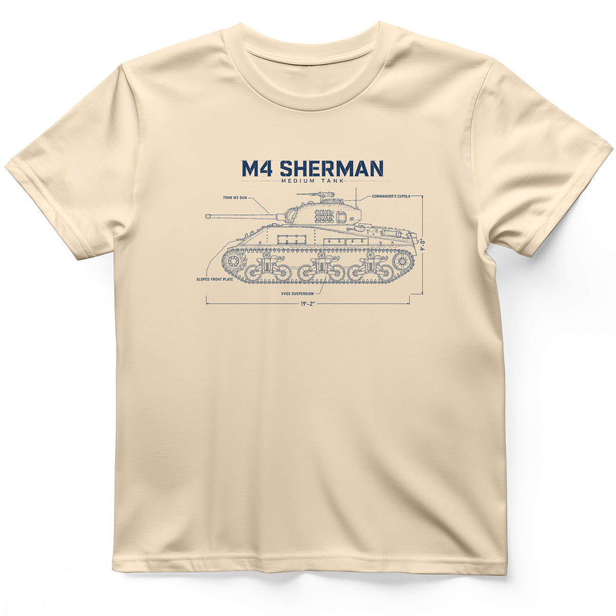 M4 Sherman Blueprint T-Shirt