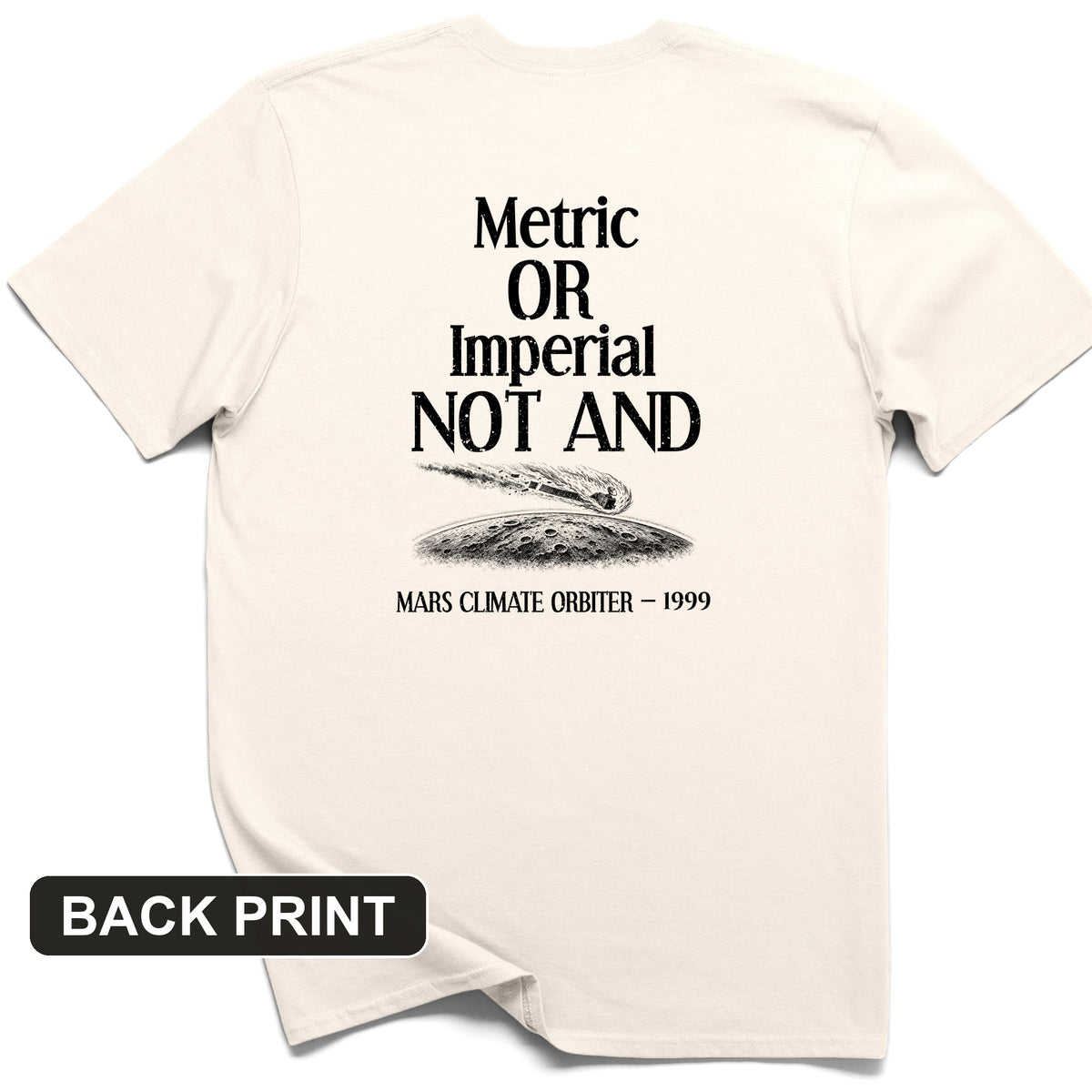 Mars Lander Back Print T-Shirt