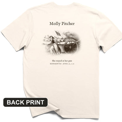 Molly Pitcher Back Print T-Shirt