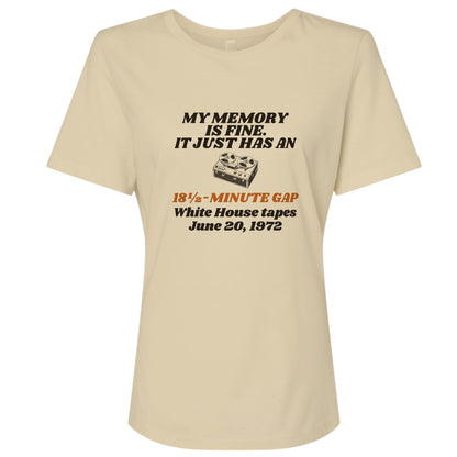 My Memory Has An 18 And A Half Minute Gap Women's T-Shirt