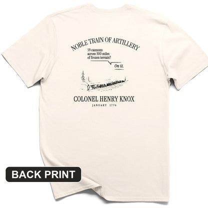 Noble Train of Artillery Back Print T-Shirt