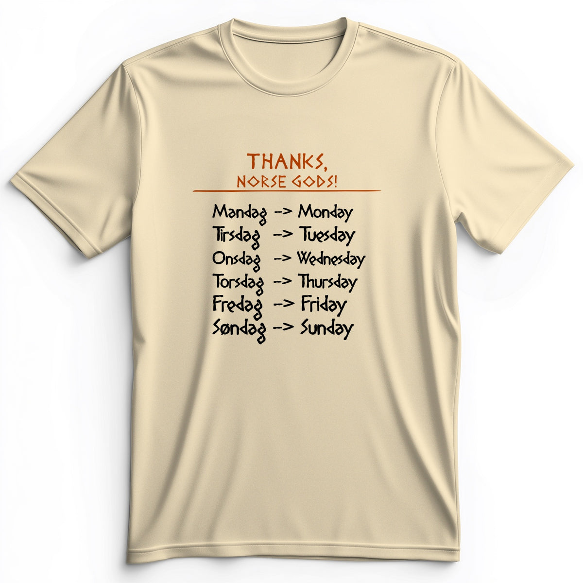Nordic Gods Days Of The Week Premium Tee