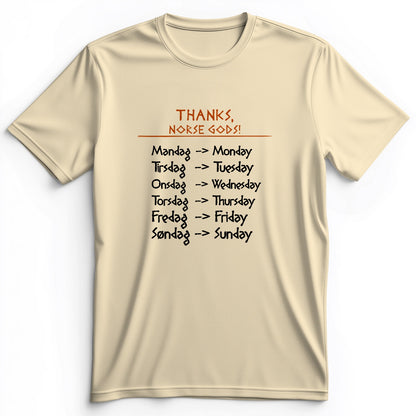 Nordic Gods Days Of The Week Premium Tee
