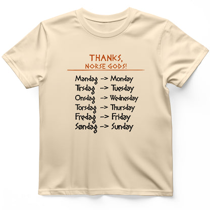 Nordic Gods Days Of The Week T-Shirt
